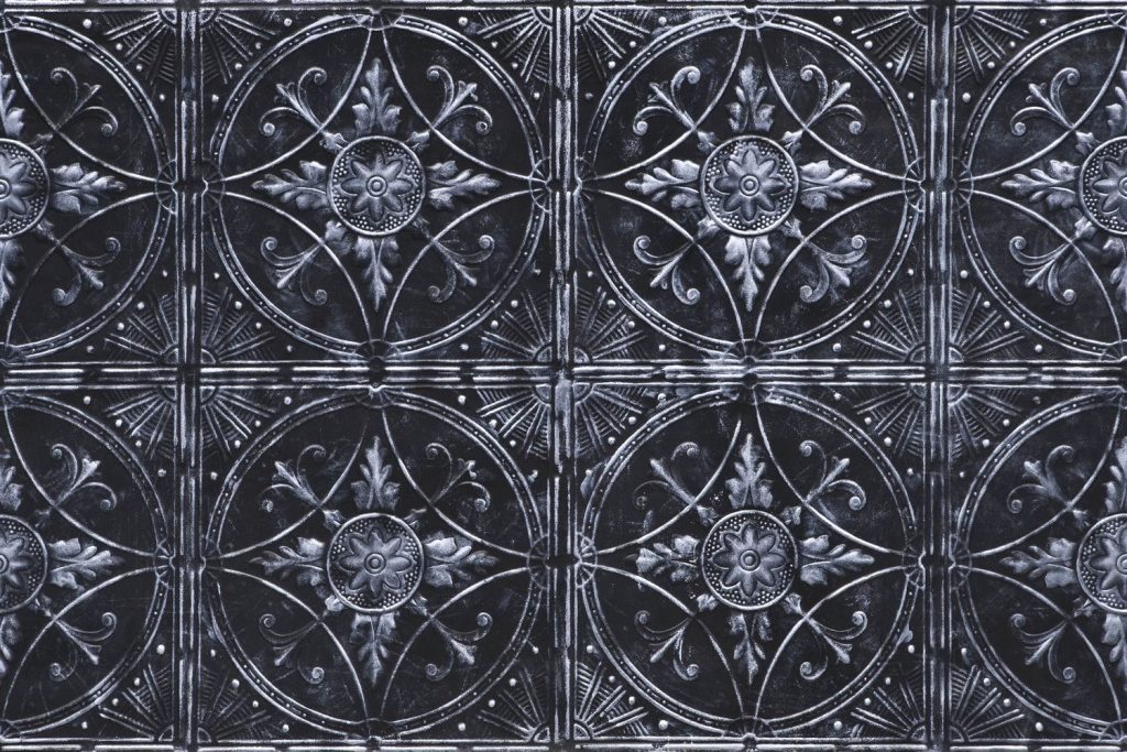 BRODERIE NOIR ARGENT